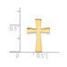 14k Yellow Gold Polished Cross Chain Slide - (A85-928) 14k Yellow Gold Polished Cross Chain Slide - (A85-928)