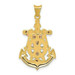 14k Tri-color Gold Mariner Crucifix Pendant - (A86-182) 14k Tri-color Gold Mariner Crucifix Pendant - (A86-182)