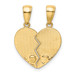 14K Yellow Gold Big Sister Little Sister Break-apart Charm - (A86-527) 14K Yellow Gold Big Sister Little Sister Break-apart Charm - (A86-527)