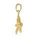 10K Yellow Gold Polished 3-Dimensional Propeller Pendant - (A88-248) 10K Yellow Gold Polished 3-Dimensional Propeller Pendant - (A88-248)