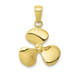 10K Yellow Gold Polished 3-Dimensional Propeller Pendant - (A88-248) 10K Yellow Gold Polished 3-Dimensional Propeller Pendant - (A88-248)