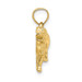 14K Yellow Gold Dalmatian Dog Charm Pendant - (A89-505)