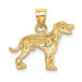 14K Yellow Gold Dalmatian Dog Charm Pendant - (A89-505)