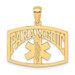 14K Yellow Gold Paramedic Charm Pendant - (A90-241)