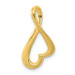 14K Yellow Gold Heart Shape Slide - (A98-305) 14K Yellow Gold Heart Shape Slide - (A98-305)
