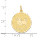 14K Yellow Gold Shih Tzu Disc Charm - (A98-562) 14K Yellow Gold Shih Tzu Disc Charm - (A98-562)