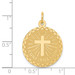 14K Yellow Gold Confirmation Disc Charm Pendant - (A98-743) 14K Yellow Gold Confirmation Disc Charm Pendant - (A98-743)