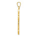 14K Yellow Gold Fleur De Lis Cross Pendant 35mm length - (B11-263) 14K Yellow Gold Fleur De Lis Cross Pendant 35mm length - (B11-263)