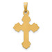 14K Two-tone Gold INRI Hollow Crucifix Pendant 28mm length - (B11-320) 14K Two-tone Gold INRI Hollow Crucifix Pendant 28mm length - (B11-320)