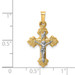 14K Two-tone Gold INRI Hollow Crucifix Pendant 28mm length - (B11-320) 14K Two-tone Gold INRI Hollow Crucifix Pendant 28mm length - (B11-320)