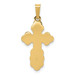 14K Yellow Gold Eastern Orthodox Cross Charm 27mm length - (B11-492) 14K Yellow Gold Eastern Orthodox Cross Charm 27mm length - (B11-492)