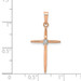 14K Rose Gold Diamond Cross Pendant - (B14-228) 14K Rose Gold Diamond Cross Pendant - (B14-228)