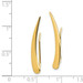 14K Yellow Gold Polished Pointed Ear Climber Earrings - (B42-734) 14K Yellow Gold Polished Pointed Ear Climber Earrings - (B42-734)