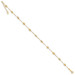 14K Yellow Gold Puff Rice Bead Anklet - Length 10'' inches - (C63-994) 14K Yellow Gold Puff Rice Bead Anklet - Length 10'' inches - (C63-994)
