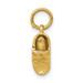 14K Yellow Gold Single Baby Shoe Charm - (A82-447)