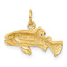 14K Yellow Gold Fish Charm - (A82-836) 14K Yellow Gold Fish Charm - (A82-836)