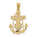 14K Yellow Gold Mariners Cross Pendant 29mm length - (A83-924) 14K Yellow Gold Mariners Cross Pendant 29mm length - (A83-924)