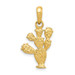 14K Yellow Gold 3-D Cactus Pendant - (A83-980) 14K Yellow Gold 3-D Cactus Pendant - (A83-980)