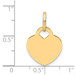 14K Yellow Gold Polished Heart Charm - (A84-241) 14K Yellow Gold Polished Heart Charm - (A84-241)