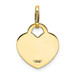 14K Yellow Gold Polished Heart Charm - (A84-241) 14K Yellow Gold Polished Heart Charm - (A84-241)