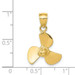 14K Yellow Gold Propeller Pendant - (A84-381) 14K Yellow Gold Propeller Pendant - (A84-381)