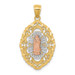 14K Tri-Color Gold Our Lady of Guadalupe Pendant - (A84-558) 14K Tri-Color Gold Our Lady of Guadalupe Pendant - (A84-558)