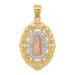 14K Tri-Color Gold Our Lady of Guadalupe Pendant - (A84-558) 14K Tri-Color Gold Our Lady of Guadalupe Pendant - (A84-558)