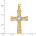 14K Two-tone Gold Two-tone Diamond-cut Filigree Cross Pendant - (A86-106) 14K Two-tone Gold Two-tone Diamond-cut Filigree Cross Pendant - (A86-106)