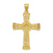 14K Two-tone Gold Two-tone Diamond-cut Filigree Cross Pendant - (A86-106) 14K Two-tone Gold Two-tone Diamond-cut Filigree Cross Pendant - (A86-106)