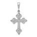 14K White Gold Cross Pendant 40mm length - (A87-136)