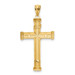 14K Two-Tone Gold INRI Crucifix - (A90-252) 14K Two-Tone Gold INRI Crucifix - (A90-252)