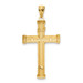 14K Two-Tone Gold INRI Crucifix - (A90-252) 14K Two-Tone Gold INRI Crucifix - (A90-252)