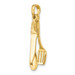 14K Yellow Gold 3-D Moveable Spatula, Spoon, & Knife Charm Pendant - (A91-702)