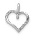 14K White Gold Diamond Accent Heart Pendant - (A97-192) 14K White Gold Diamond Accent Heart Pendant - (A97-192)