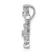 14K White Gold Diamond Accent Snowflake Slide Pendant - (A97-319)