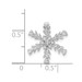 14K White Gold Diamond Accent Snowflake Slide Pendant - (A97-319)