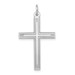 14K White Gold Laser Designed Cross Pendant 32mm length - (A97-748) 14K White Gold Laser Designed Cross Pendant 32mm length - (A97-748)