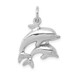 14K White Gold Dolphin Charm Pendant - (A98-475) 14K White Gold Dolphin Charm Pendant - (A98-475)