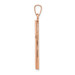 14K Rose Gold Brushed and Polished Hollow Cross Pendant - (B11-510) 14K Rose Gold Brushed and Polished Hollow Cross Pendant - (B11-510)