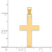 14K Yellow Gold Polished Cross Charm 31mm length - (B11-629) 14K Yellow Gold Polished Cross Charm 31mm length - (B11-629)