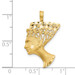 14K Yellow Gold Nefertiti Charm - (A83-673)