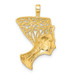 14K Yellow Gold Nefertiti Charm - (A83-673)
