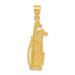 14K Yellow Gold Golf Bag Charm - (A83-712) 14K Yellow Gold Golf Bag Charm - (A83-712)