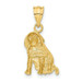14K Yellow Gold Dog Charm - (A83-919) 14K Yellow Gold Dog Charm - (A83-919)