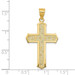 14K Yellow Gold Passion Cross Pendant 34mm length - (A84-472)