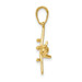 14K Yellow Gold 3-D Low-Wing Airplane Pendant - (A84-514) 14K Yellow Gold 3-D Low-Wing Airplane Pendant - (A84-514)