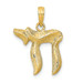 14K Yellow Gold Chai Pendant 24mm length - (A84-609)