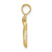14K Yellow Gold Chai Pendant 24mm length - (A84-609)