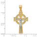 14K Two-tone Gold Iona Crucifix Pendant - (A84-685)