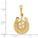 14K Yellow Gold Good Luck Clover Pendant - (A84-939)
